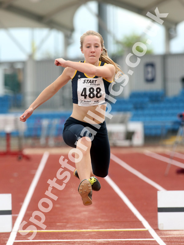 Rebecca Cope (Kingston upon Hull) under-20 triple jump, Northern Championships, Sport City, Manchester